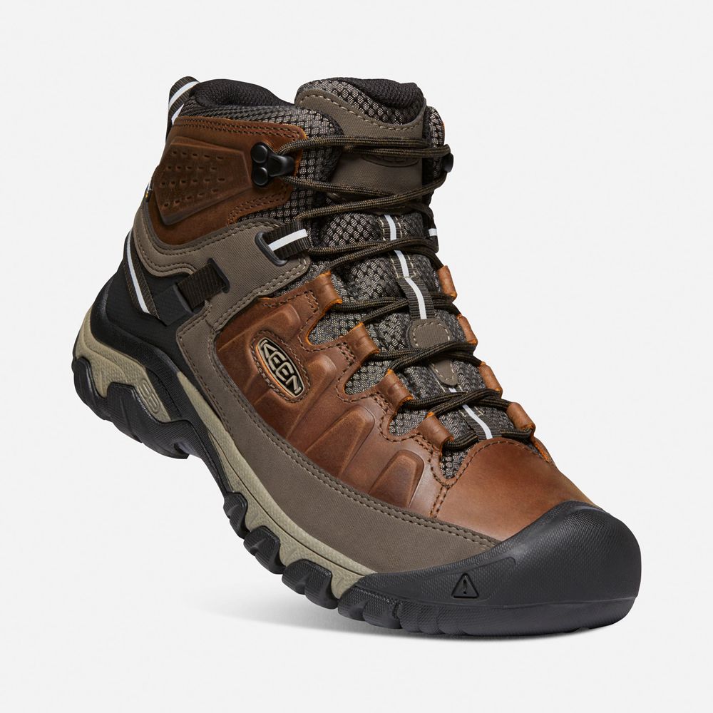 Botas de Seguridad Keen Mexico Marrom - Hombre Targhee Iii Waterproof Mid - DZ7620531